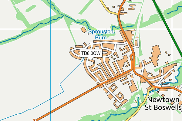 TD6 0QW map - OS VectorMap District (Ordnance Survey) TD6 0QW map - OS VectorMap District (Ordnance Survey)