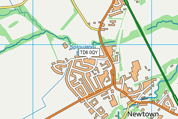 TD6 0QY map - OS VectorMap District (Ordnance Survey) TD6 0QY map - OS VectorMap District (Ordnance Survey)