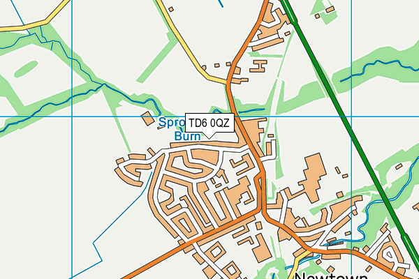TD6 0QZ map - OS VectorMap District (Ordnance Survey) TD6 0QZ map - OS VectorMap District (Ordnance Survey)