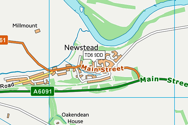 TD6 9DD map - OS VectorMap District (Ordnance Survey) TD6 9DD map - OS VectorMap District (Ordnance Survey)