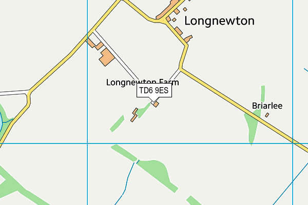 TD6 9ES map - OS VectorMap District (Ordnance Survey)