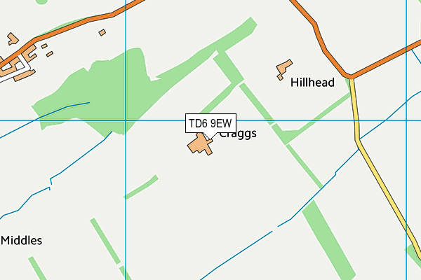 TD6 9EW map - OS VectorMap District (Ordnance Survey) TD6 9EW map - OS VectorMap District (Ordnance Survey)
