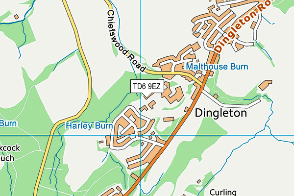 TD6 9EZ map - OS VectorMap District (Ordnance Survey) TD6 9EZ map - OS VectorMap District (Ordnance Survey)