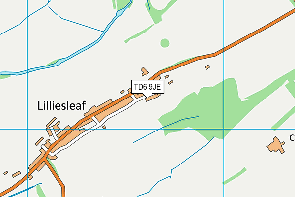 TD6 9JE map - OS VectorMap District (Ordnance Survey) TD6 9JE map - OS VectorMap District (Ordnance Survey)
