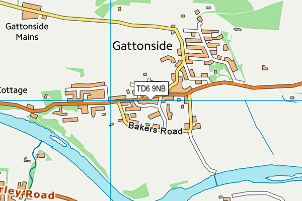 TD6 9NB map - OS VectorMap District (Ordnance Survey) TD6 9NB map - OS VectorMap District (Ordnance Survey)