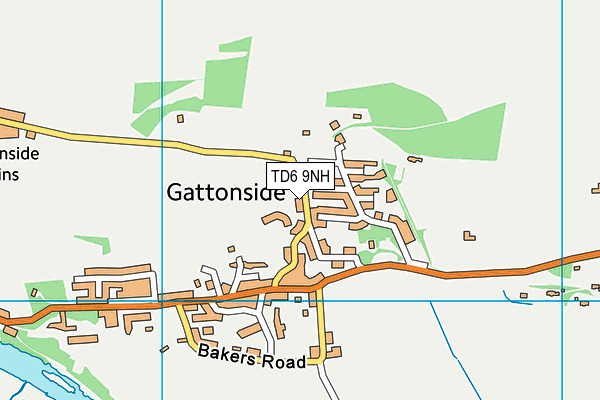 TD6 9NH map - OS VectorMap District (Ordnance Survey) TD6 9NH map - OS VectorMap District (Ordnance Survey)