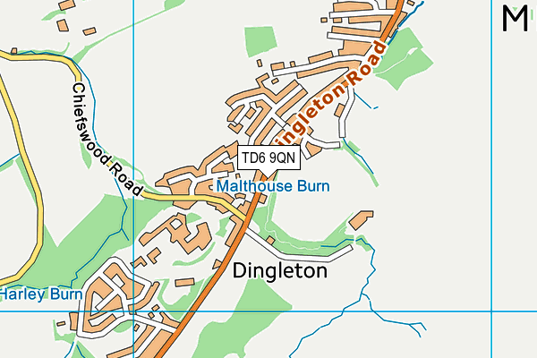 TD6 9QN map - OS VectorMap District (Ordnance Survey) TD6 9QN map - OS VectorMap District (Ordnance Survey)