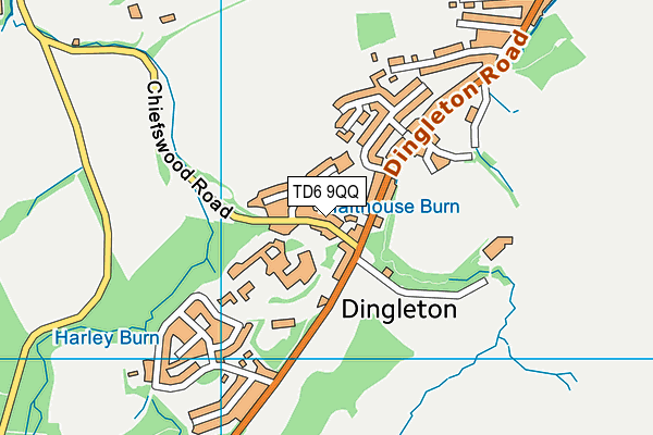 TD6 9QQ map - OS VectorMap District (Ordnance Survey) TD6 9QQ map - OS VectorMap District (Ordnance Survey)