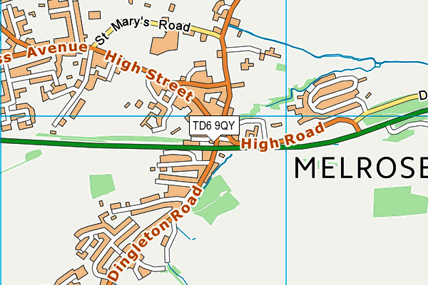 TD6 9QY map - OS VectorMap District (Ordnance Survey)