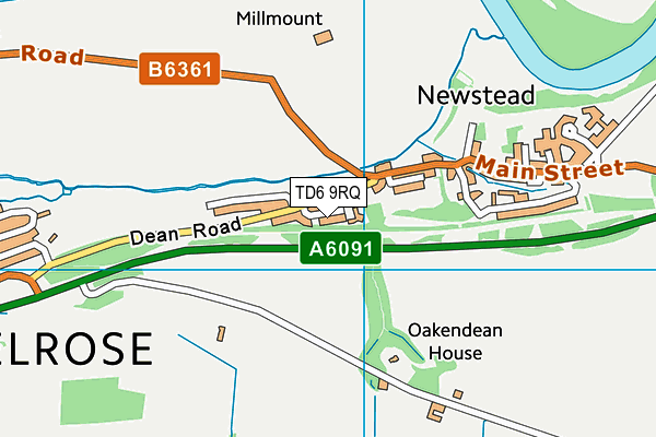 TD6 9RQ map - OS VectorMap District (Ordnance Survey) TD6 9RQ map - OS VectorMap District (Ordnance Survey)