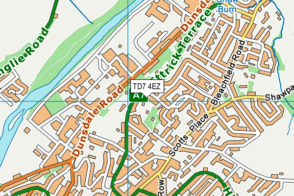 TD7 4EZ map - OS VectorMap District (Ordnance Survey) TD7 4EZ map - OS VectorMap District (Ordnance Survey)