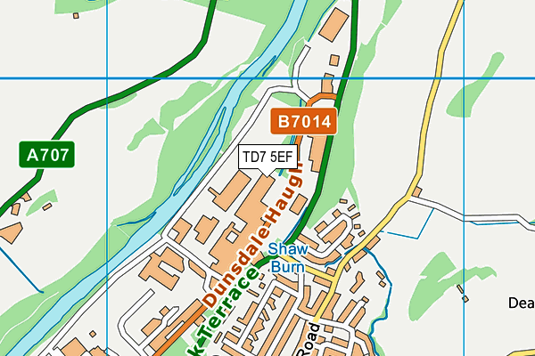 TD7 5EF map - OS VectorMap District (Ordnance Survey) TD7 5EF map - OS VectorMap District (Ordnance Survey)