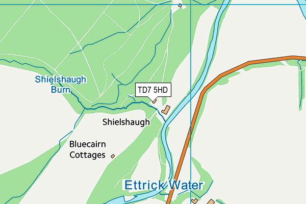 TD7 5HD map - OS VectorMap District (Ordnance Survey) TD7 5HD map - OS VectorMap District (Ordnance Survey)