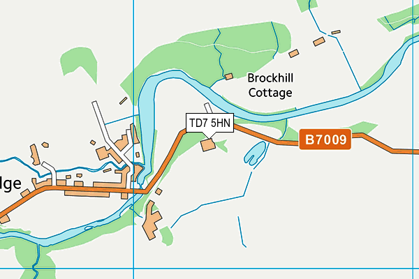 TD7 5HN map - OS VectorMap District (Ordnance Survey)