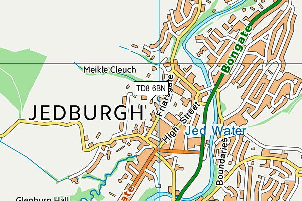 TD8 6BN map - OS VectorMap District (Ordnance Survey) TD8 6BN map - OS VectorMap District (Ordnance Survey)