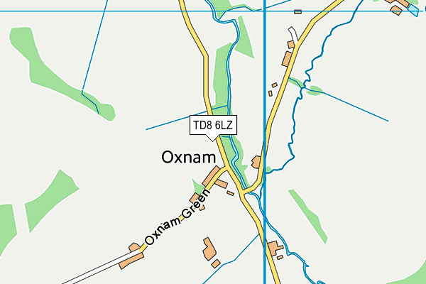 TD8 6LZ map - OS VectorMap District (Ordnance Survey) TD8 6LZ map - OS VectorMap District (Ordnance Survey)