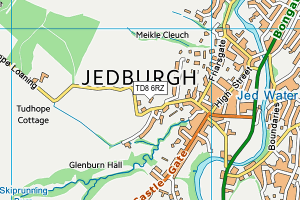 TD8 6RZ map - OS VectorMap District (Ordnance Survey) TD8 6RZ map - OS VectorMap District (Ordnance Survey)