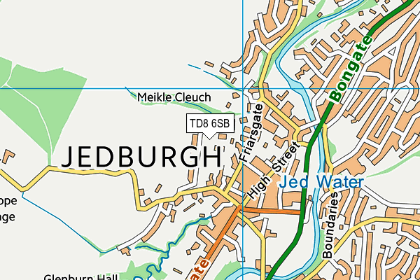 TD8 6SB map - OS VectorMap District (Ordnance Survey) TD8 6SB map - OS VectorMap District (Ordnance Survey)