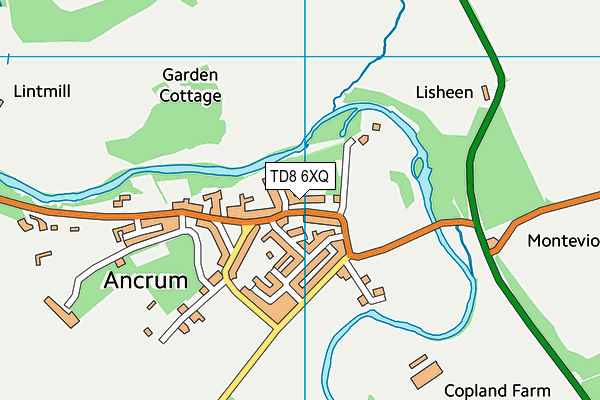 TD8 6XQ map - OS VectorMap District (Ordnance Survey) TD8 6XQ map - OS VectorMap District (Ordnance Survey)