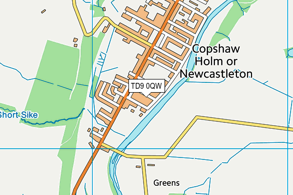 TD9 0QW map - OS VectorMap District (Ordnance Survey) TD9 0QW map - OS VectorMap District (Ordnance Survey)