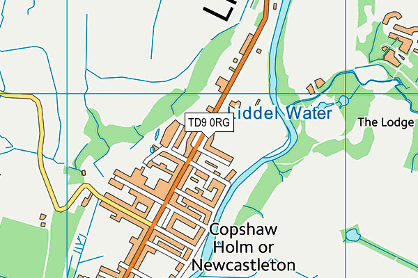 TD9 0RG map - OS VectorMap District (Ordnance Survey) TD9 0RG map - OS VectorMap District (Ordnance Survey)