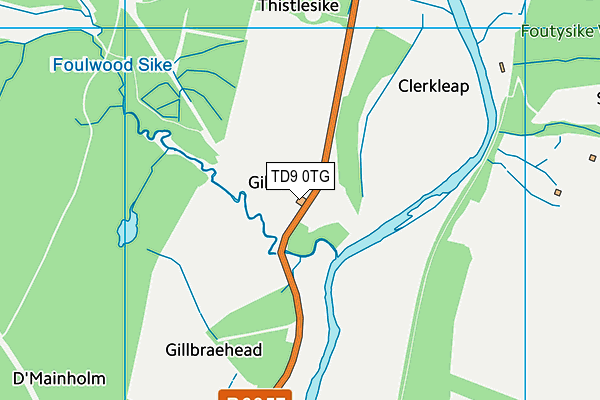 TD9 0TG map - OS VectorMap District (Ordnance Survey) TD9 0TG map - OS VectorMap District (Ordnance Survey)