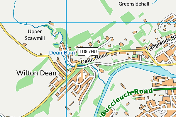 TD9 7HU map - OS VectorMap District (Ordnance Survey) TD9 7HU map - OS VectorMap District (Ordnance Survey)
