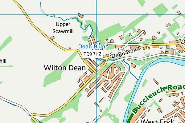 TD9 7HZ map - OS VectorMap District (Ordnance Survey) TD9 7HZ map - OS VectorMap District (Ordnance Survey)