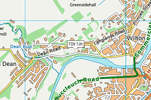 TD9 7JH map - OS VectorMap District (Ordnance Survey) TD9 7JH map - OS VectorMap District (Ordnance Survey)