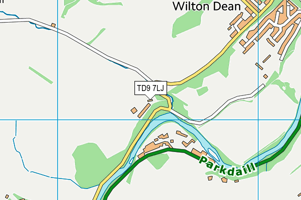 TD9 7LJ map - OS VectorMap District (Ordnance Survey) TD9 7LJ map - OS VectorMap District (Ordnance Survey)