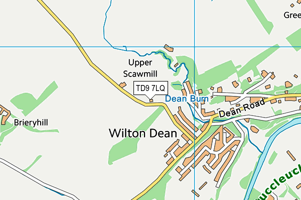 TD9 7LQ map - OS VectorMap District (Ordnance Survey) TD9 7LQ map - OS VectorMap District (Ordnance Survey)