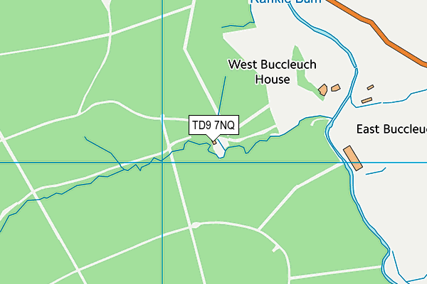 TD9 7NQ map - OS VectorMap District (Ordnance Survey) TD9 7NQ map - OS VectorMap District (Ordnance Survey)