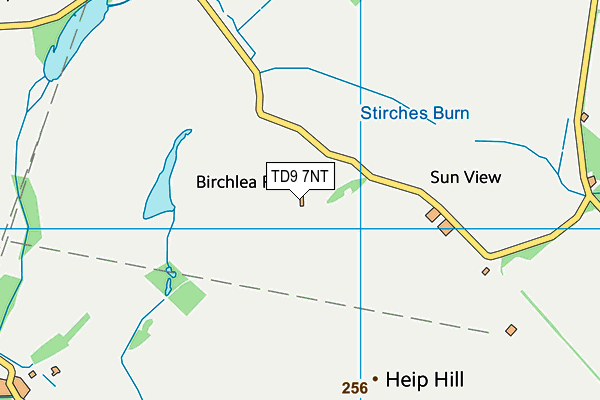 TD9 7NT map - OS VectorMap District (Ordnance Survey) TD9 7NT map - OS VectorMap District (Ordnance Survey)
