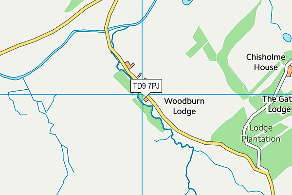 TD9 7PJ map - OS VectorMap District (Ordnance Survey) TD9 7PJ map - OS VectorMap District (Ordnance Survey)