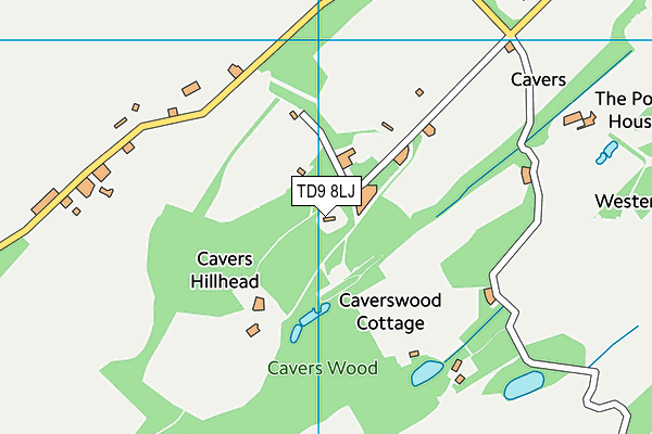 TD9 8LJ map - OS VectorMap District (Ordnance Survey) TD9 8LJ map - OS VectorMap District (Ordnance Survey)