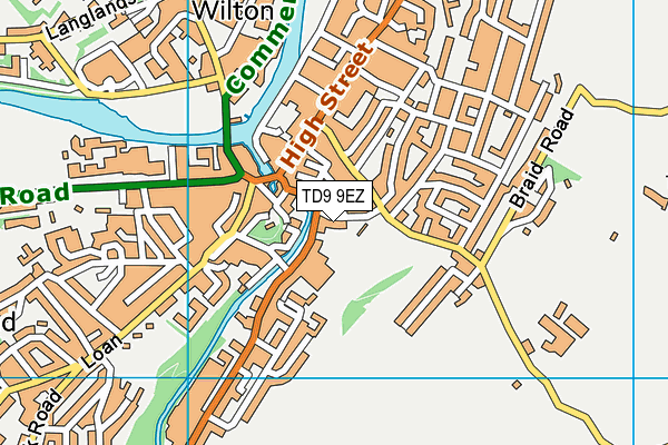TD9 9EZ map - OS VectorMap District (Ordnance Survey) TD9 9EZ map - OS VectorMap District (Ordnance Survey)