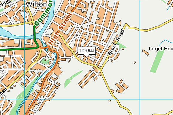 TD9 9JJ map - OS VectorMap District (Ordnance Survey) TD9 9JJ map - OS VectorMap District (Ordnance Survey)
