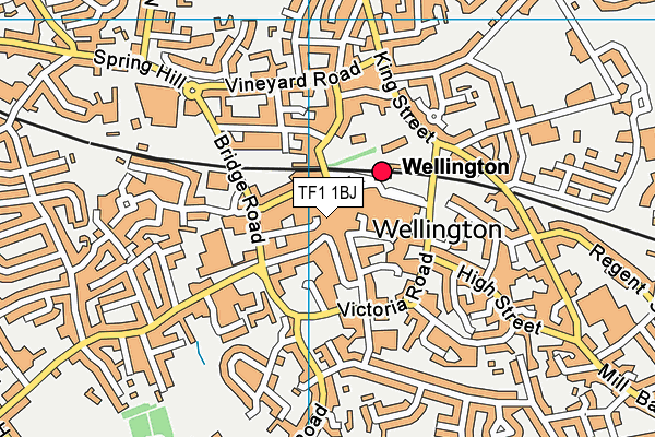 TF1 1BJ map - OS VectorMap District (Ordnance Survey) TF1 1BJ map - OS VectorMap District (Ordnance Survey)
