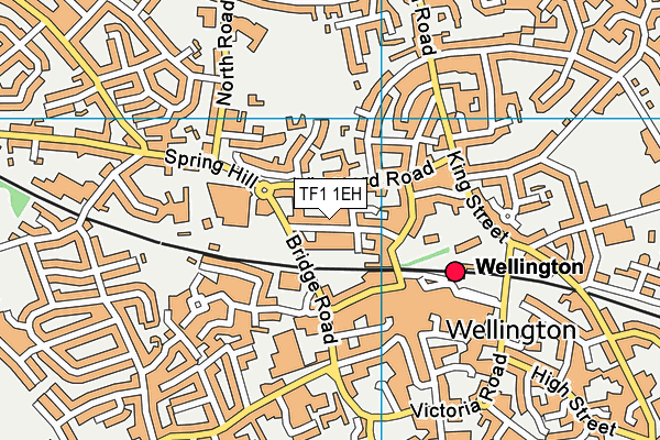 TF1 1EH map - OS VectorMap District (Ordnance Survey) TF1 1EH map - OS VectorMap District (Ordnance Survey)