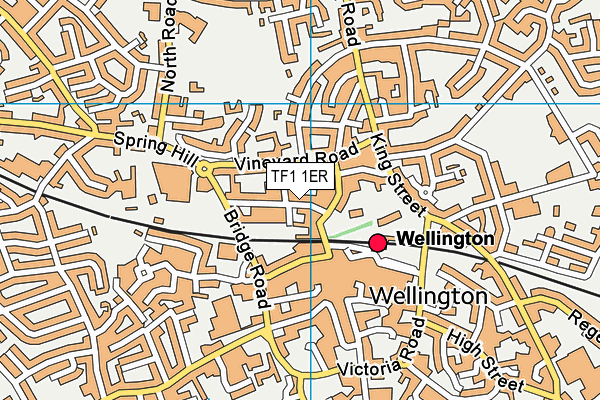 TF1 1ER map - OS VectorMap District (Ordnance Survey) TF1 1ER map - OS VectorMap District (Ordnance Survey)