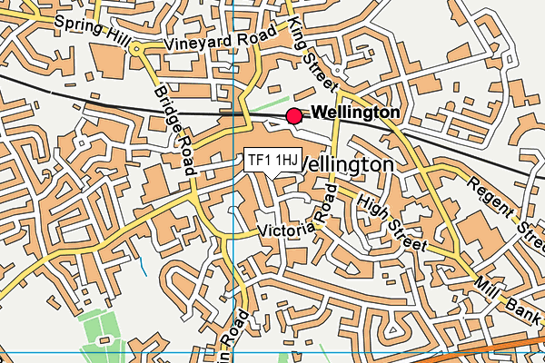 TF1 1HJ map - OS VectorMap District (Ordnance Survey) TF1 1HJ map - OS VectorMap District (Ordnance Survey)