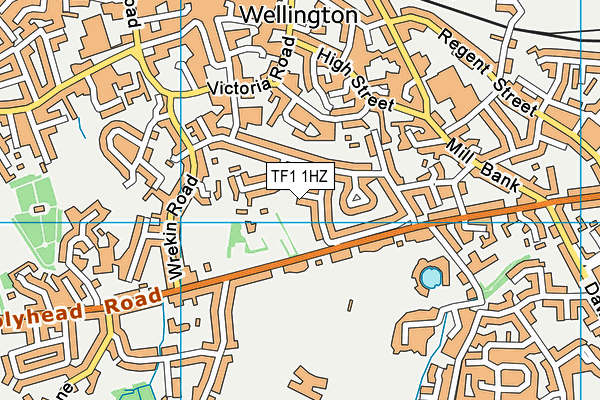 TF1 1HZ map - OS VectorMap District (Ordnance Survey) TF1 1HZ map - OS VectorMap District (Ordnance Survey)