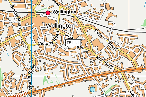 TF1 1JJ map - OS VectorMap District (Ordnance Survey) TF1 1JJ map - OS VectorMap District (Ordnance Survey)