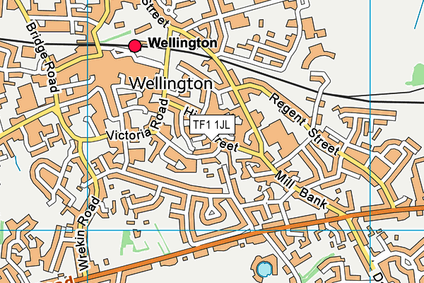 TF1 1JL map - OS VectorMap District (Ordnance Survey) TF1 1JL map - OS VectorMap District (Ordnance Survey)
