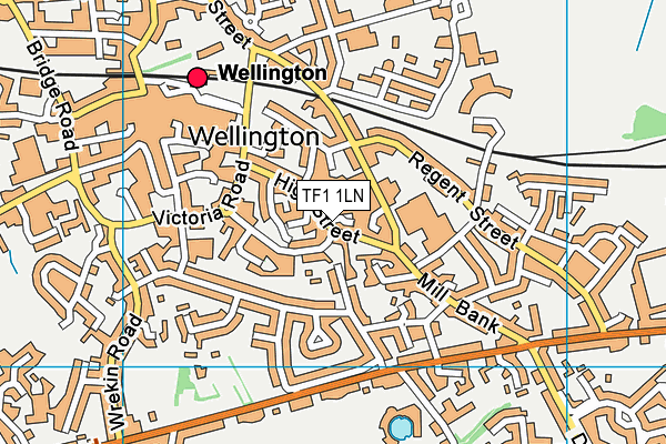 TF1 1LN map - OS VectorMap District (Ordnance Survey) TF1 1LN map - OS VectorMap District (Ordnance Survey)