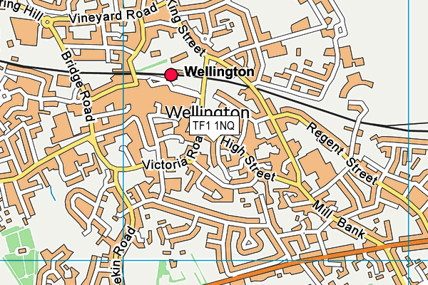 TF1 1NQ map - OS VectorMap District (Ordnance Survey) TF1 1NQ map - OS VectorMap District (Ordnance Survey)