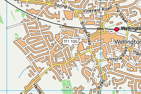 TF1 1QG map - OS VectorMap District (Ordnance Survey) TF1 1QG map - OS VectorMap District (Ordnance Survey)