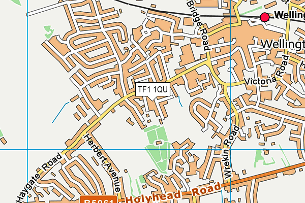 TF1 1QU map - OS VectorMap District (Ordnance Survey) TF1 1QU map - OS VectorMap District (Ordnance Survey)