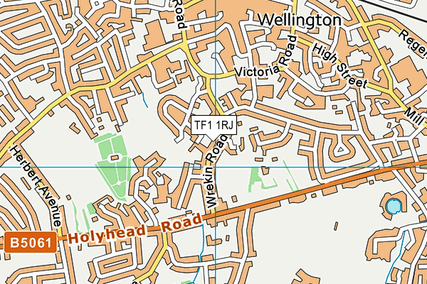 TF1 1RJ map - OS VectorMap District (Ordnance Survey) TF1 1RJ map - OS VectorMap District (Ordnance Survey)