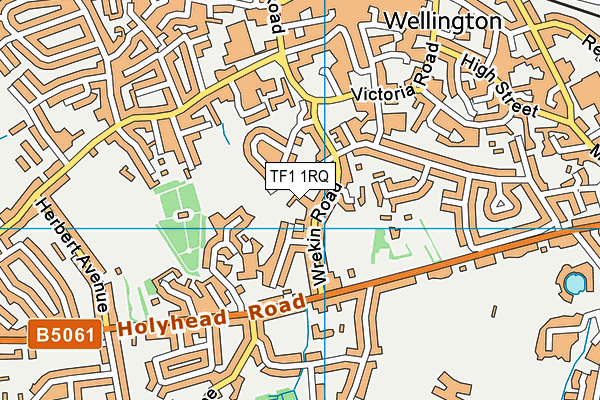 TF1 1RQ map - OS VectorMap District (Ordnance Survey) TF1 1RQ map - OS VectorMap District (Ordnance Survey)